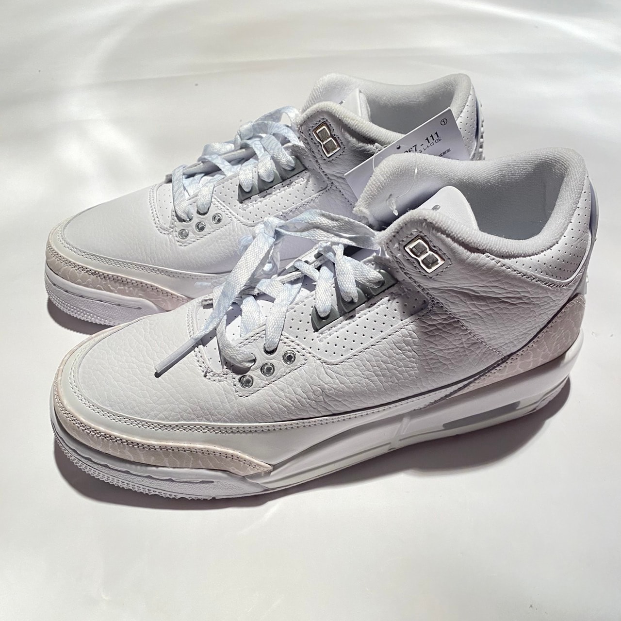 Nike GS Air Jordan 3 Retro "Pure Money/White and Silver" (2025)