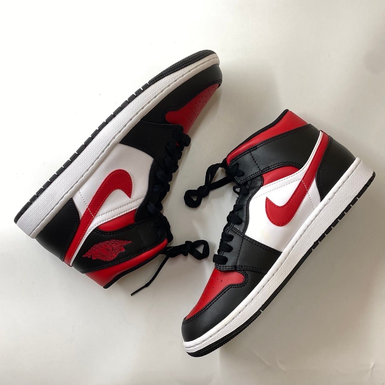 Nike Air Jordan 1 Mid "Black/Gym Red/White"