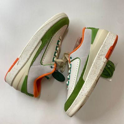 The Titan × Nike Women's Air Jordan 2 Low "Safety Orange/Chlorophyll"