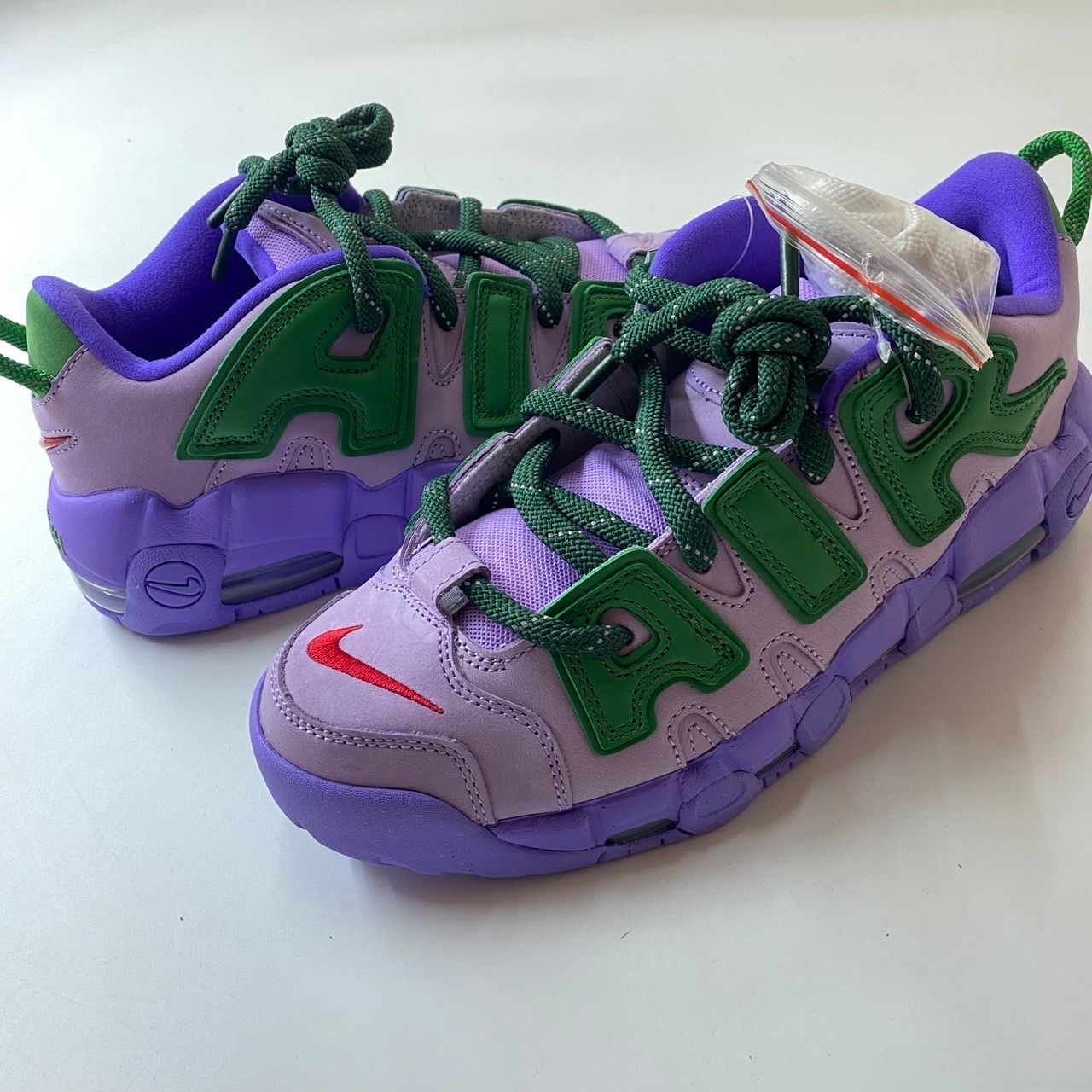 AMBUSH × Nike Air More Uptempo Low "Lilac and Apple Green"