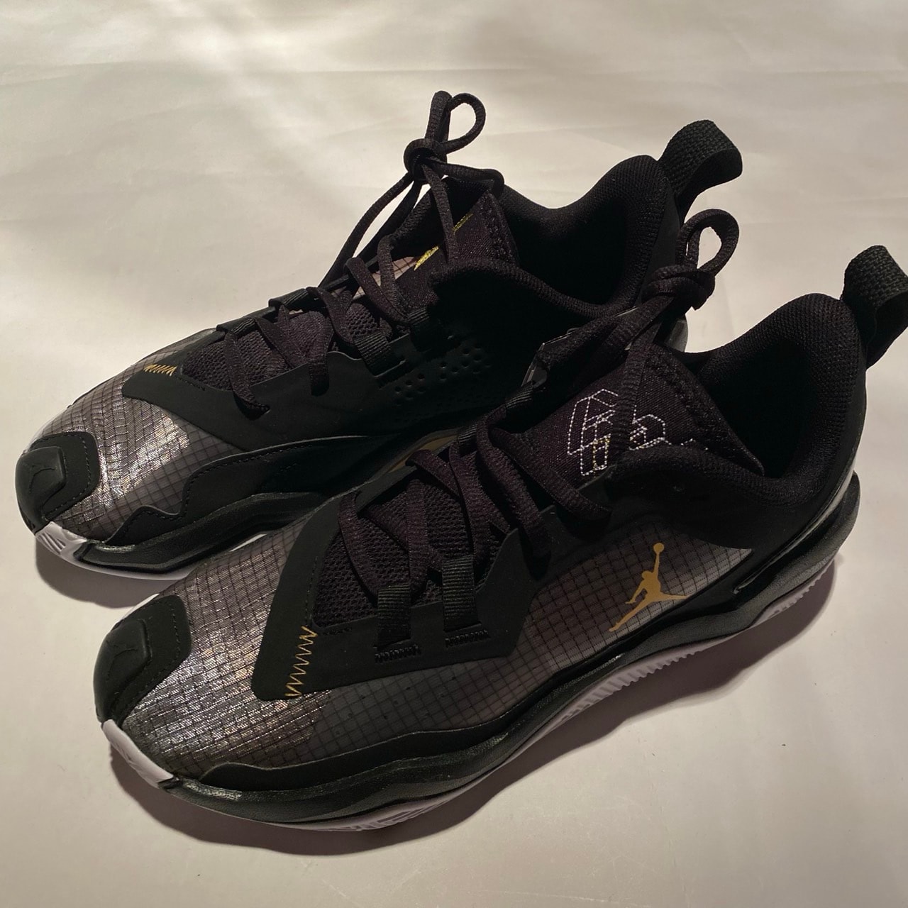 Nike Jordan One Take 4 "Black/White/Metallic Gold"