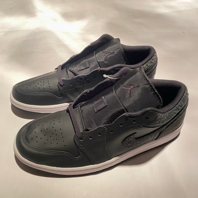 Nike Air Jordan 1 Low "Black Elephant/Safari"