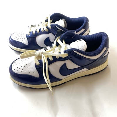 Nike Women's Dunk Low PRM "Midnight Navy and White"