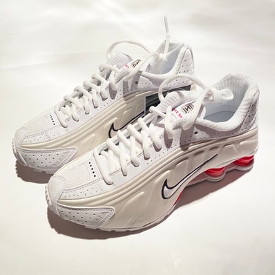 Nike Women's Shox R4 "White/Phantom/Picante Red/White"