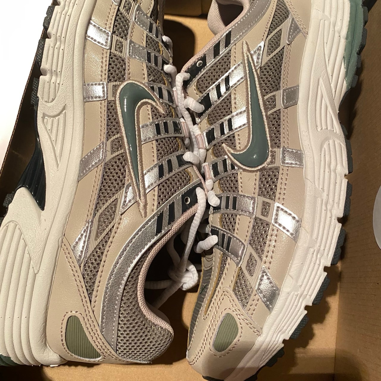 Nike P-6000 "Cream 2/Anthracite/Metallic Silver/Clay Green"