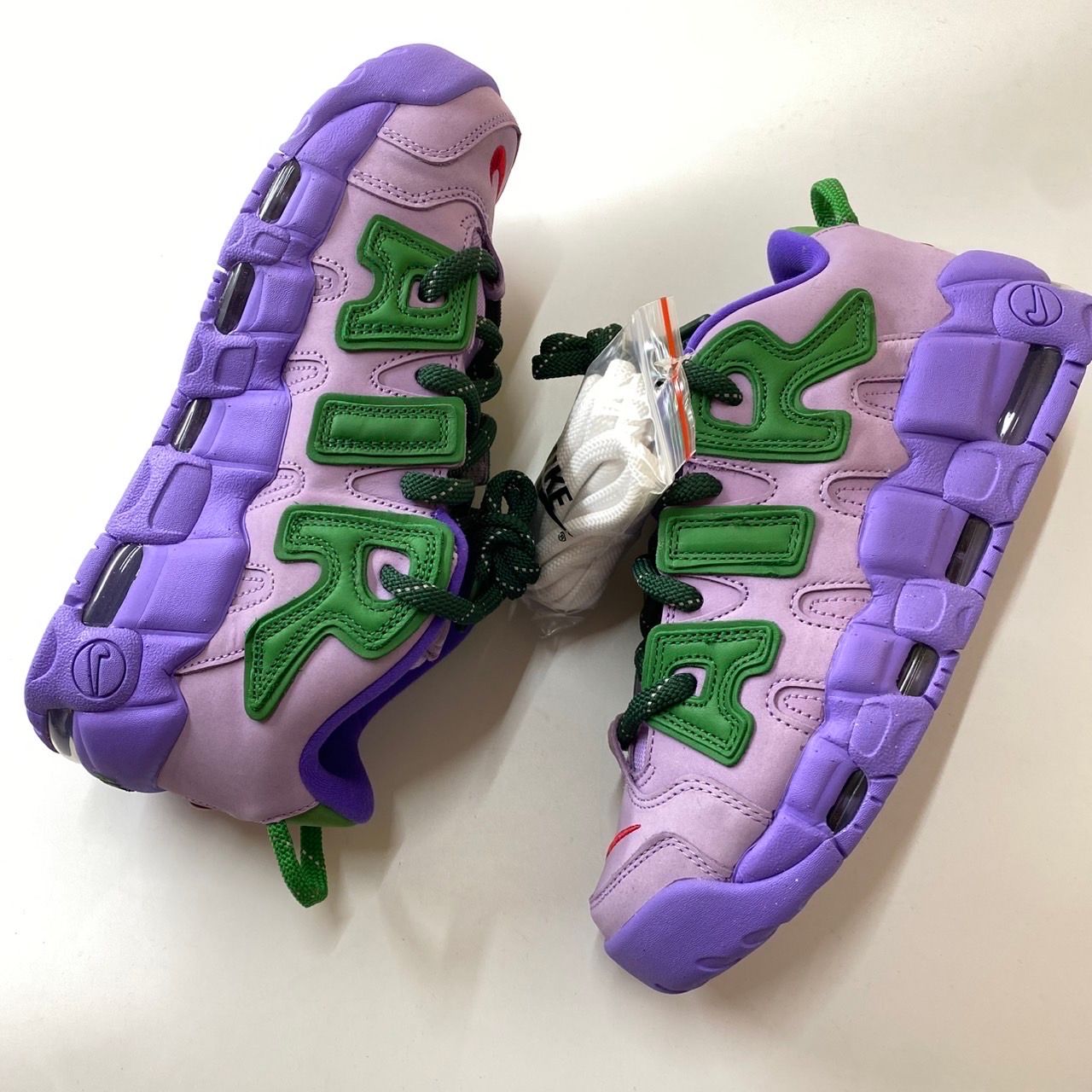AMBUSH × Nike Air More Uptempo Low "Lilac and Apple Green"