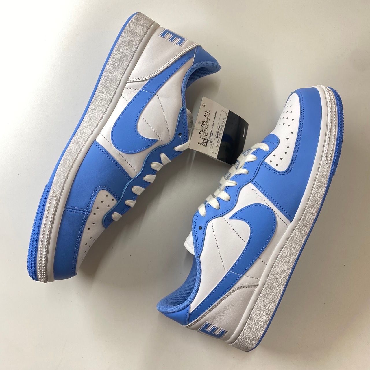NIKE ハイカットスニーカー ホワイト/ブルー　ターミネーター ターミネーター / Terminator 人気の新作/中古通販【スニーカー