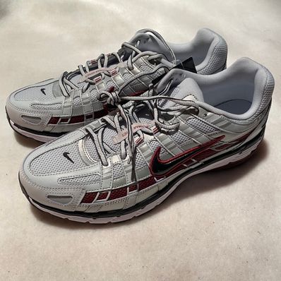 Nike P-6000 "Pure Platinum/Metallic Platinum/White/Dark Team Red"