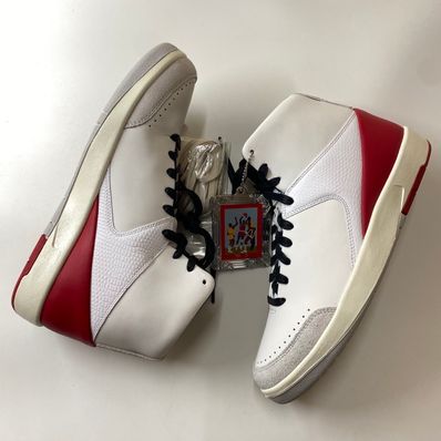 Nina Chanel Abney × Nike Women's Air Jordan 2 High "White and Gym Red"