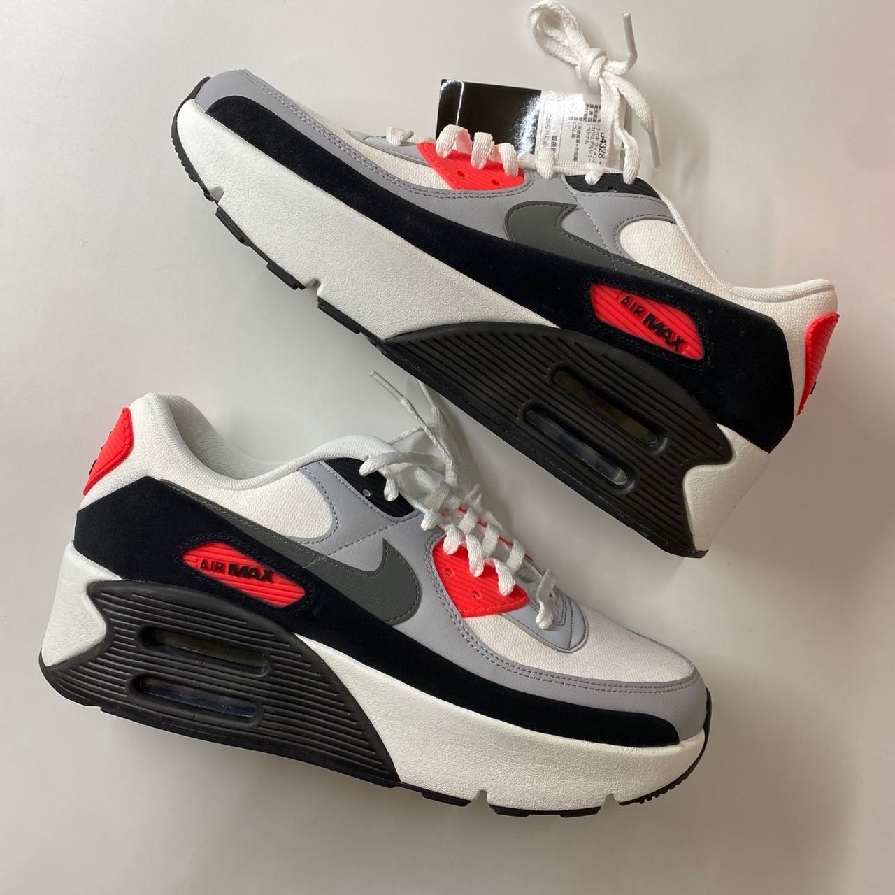 Nike Women's Air Max 90 LV8 "Summit White/Black/Wolf Grey/Smoke Grey"