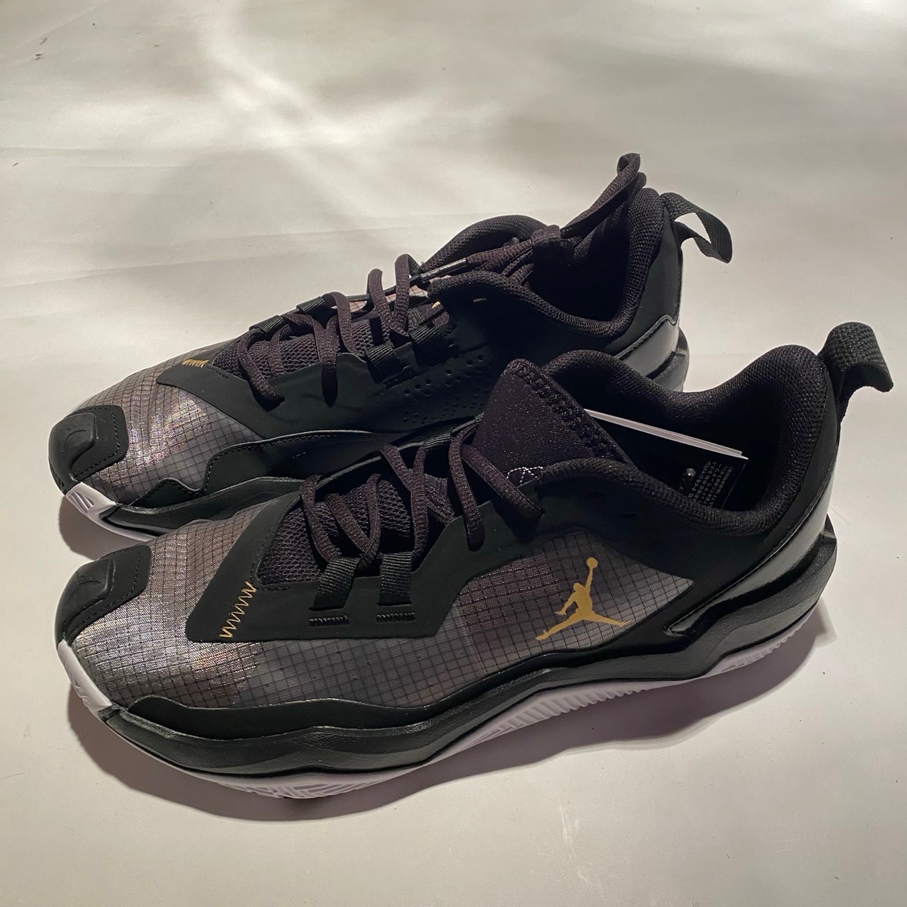 Nike Jordan One Take 4 "Black/White/Metallic Gold"