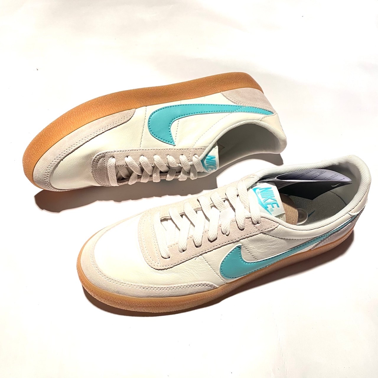 ナイキ キルショット2 レザー "セイル/アイランズグリーン/ガム"