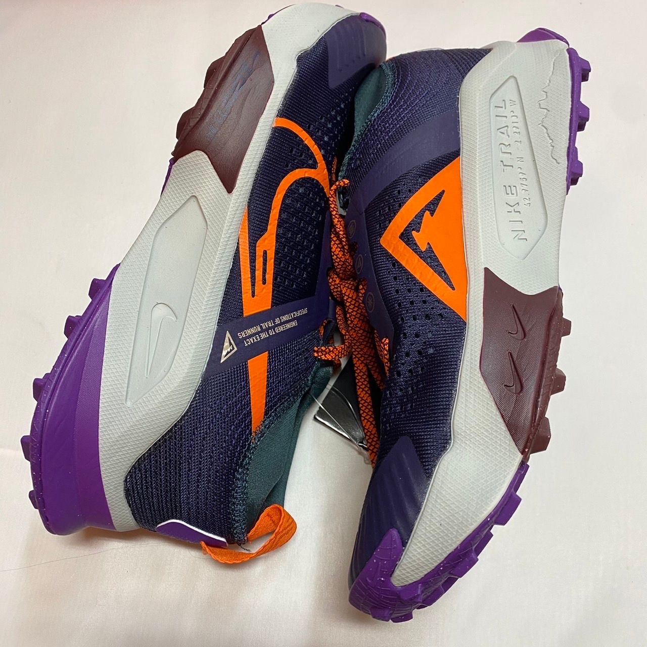 ナイキ ズームX ゼガマ トレイル "パープルインク/ディープジャングル/パープルコスモス/セーフティオレンジ"