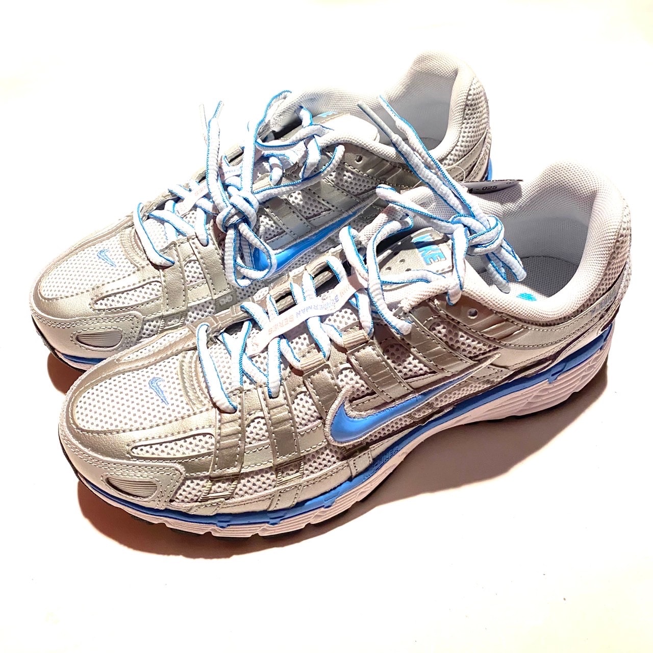 Nike P-6000 "Metallic Platinum/Pure Platinum/Metallic Silver/University Blue"