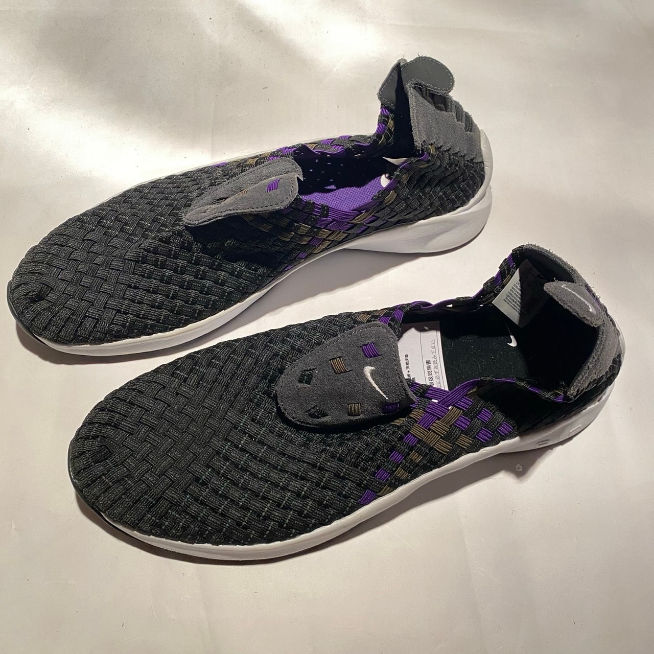NIKE AIR WOVEN "BLACK/PURPLE"