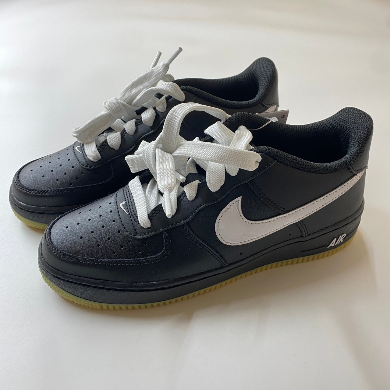 ナイキ GS エアフォース1 ロー "ブラック" (キッズ)