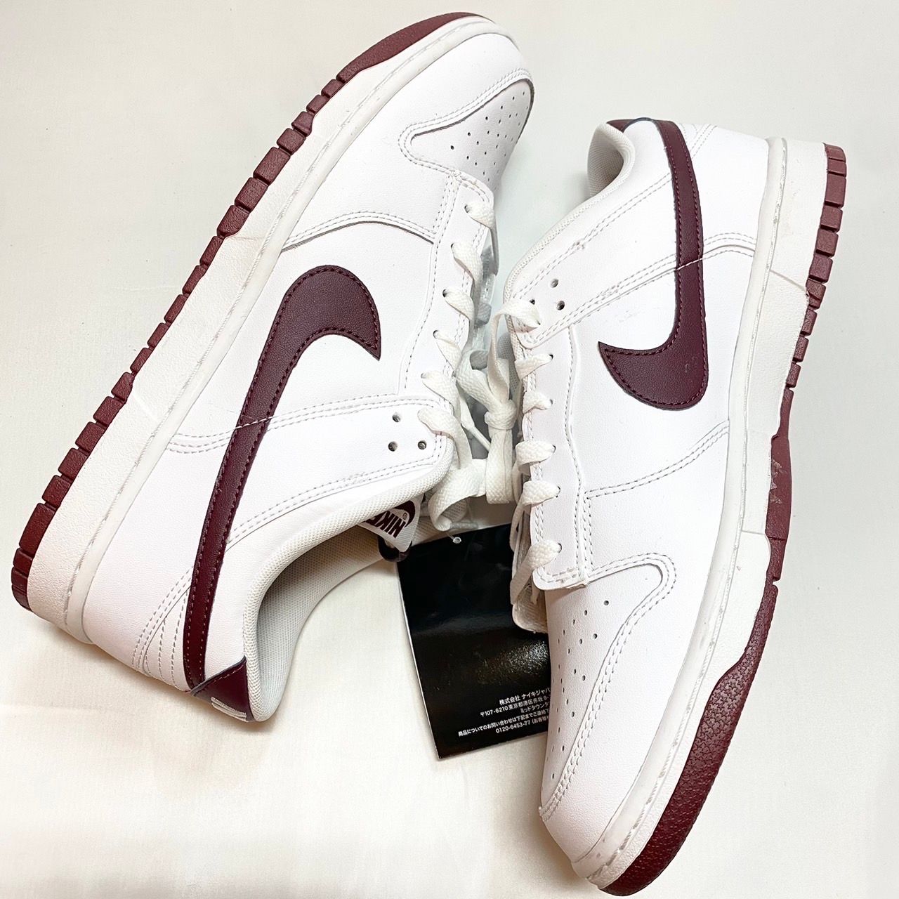 Nike Dunk Low "White/Night Maroon"