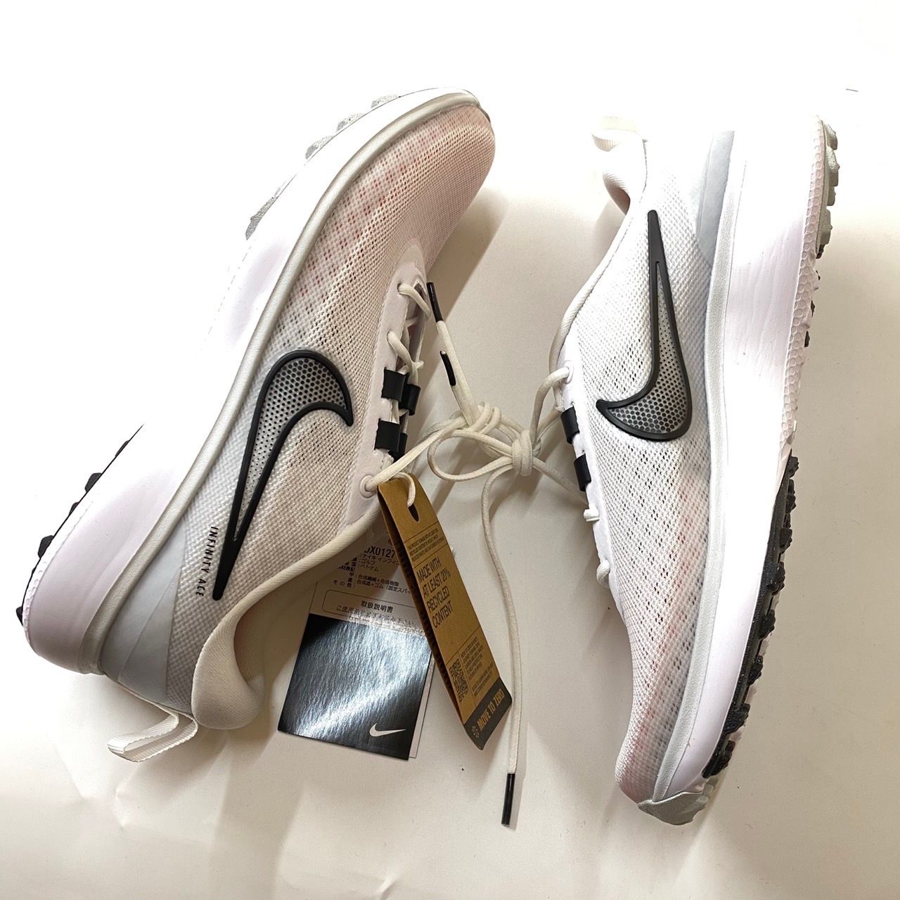 ナイキ インフィニティ エース ネクストネイチャー "ホワイト/ブラック/ピュアプラチナム/ブライトクリムゾン"