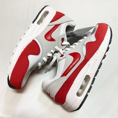 Nike GS Air Max 1 "Neutral Grey/White/Black/University Red"