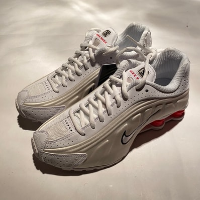 Nike Women's Shox R4 "White/Phantom/Picante Red/White"