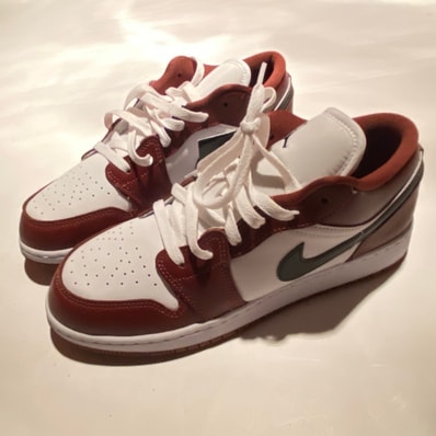 Nike GS Air Jordan 1 Low "White/Dark Pony/Black"