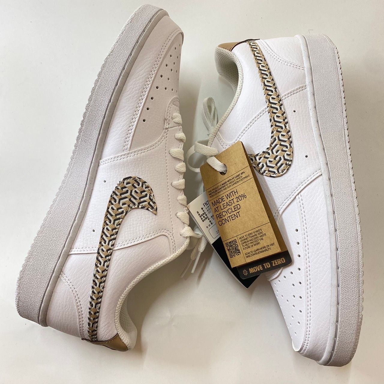 Nike Women's Court Vision Low "White/Hemp/Black/Summit White"