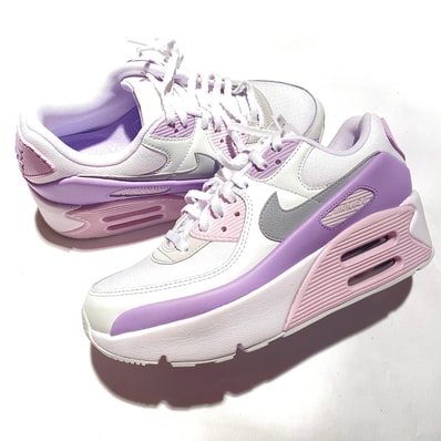 Nike Women's Air Max 90 LV8 "White/Hydrangeas/Summit White/Wolf Grey"