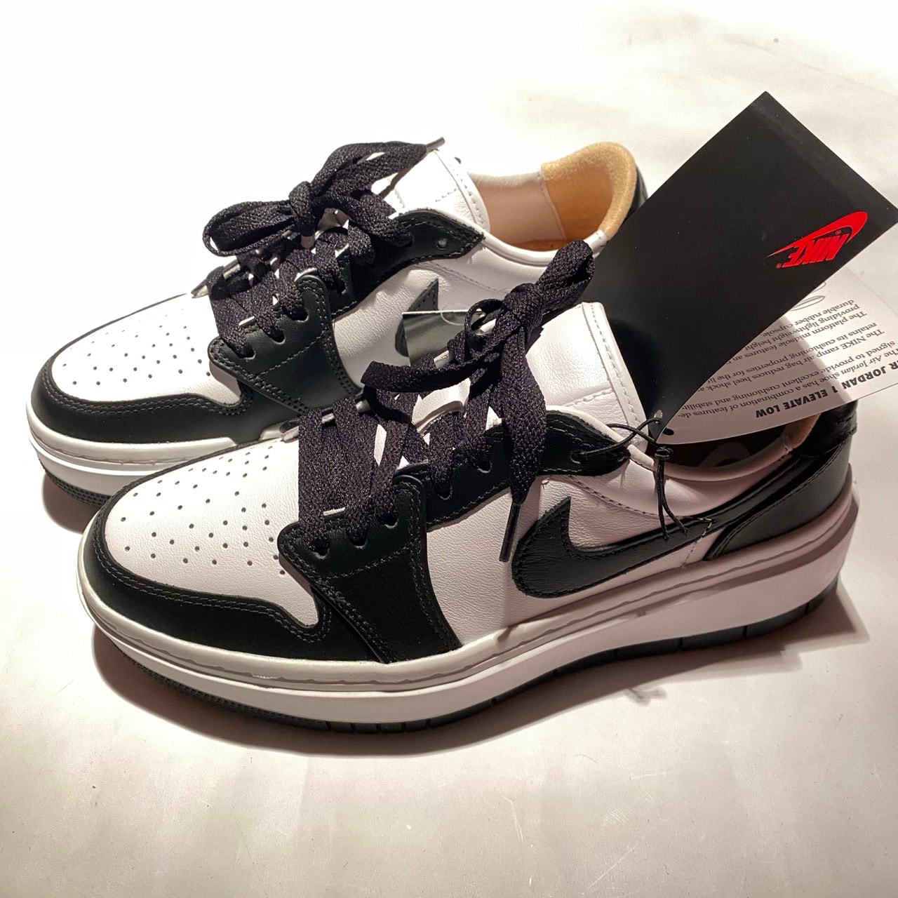 Nike Women's Air Jordan 1 Low Elevate "White/Black"