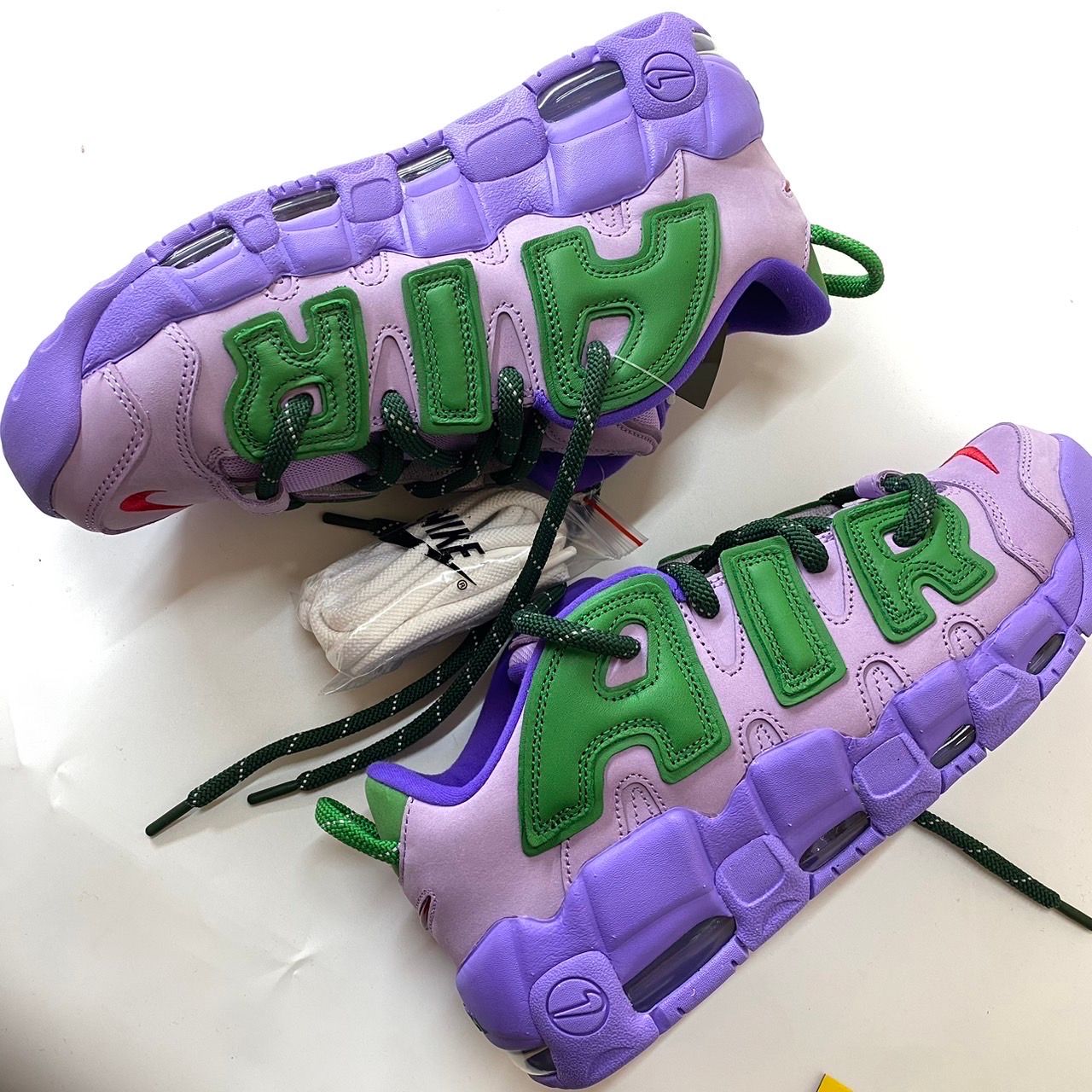 AMBUSH × Nike Air More Uptempo Low "Lilac and Apple Green"