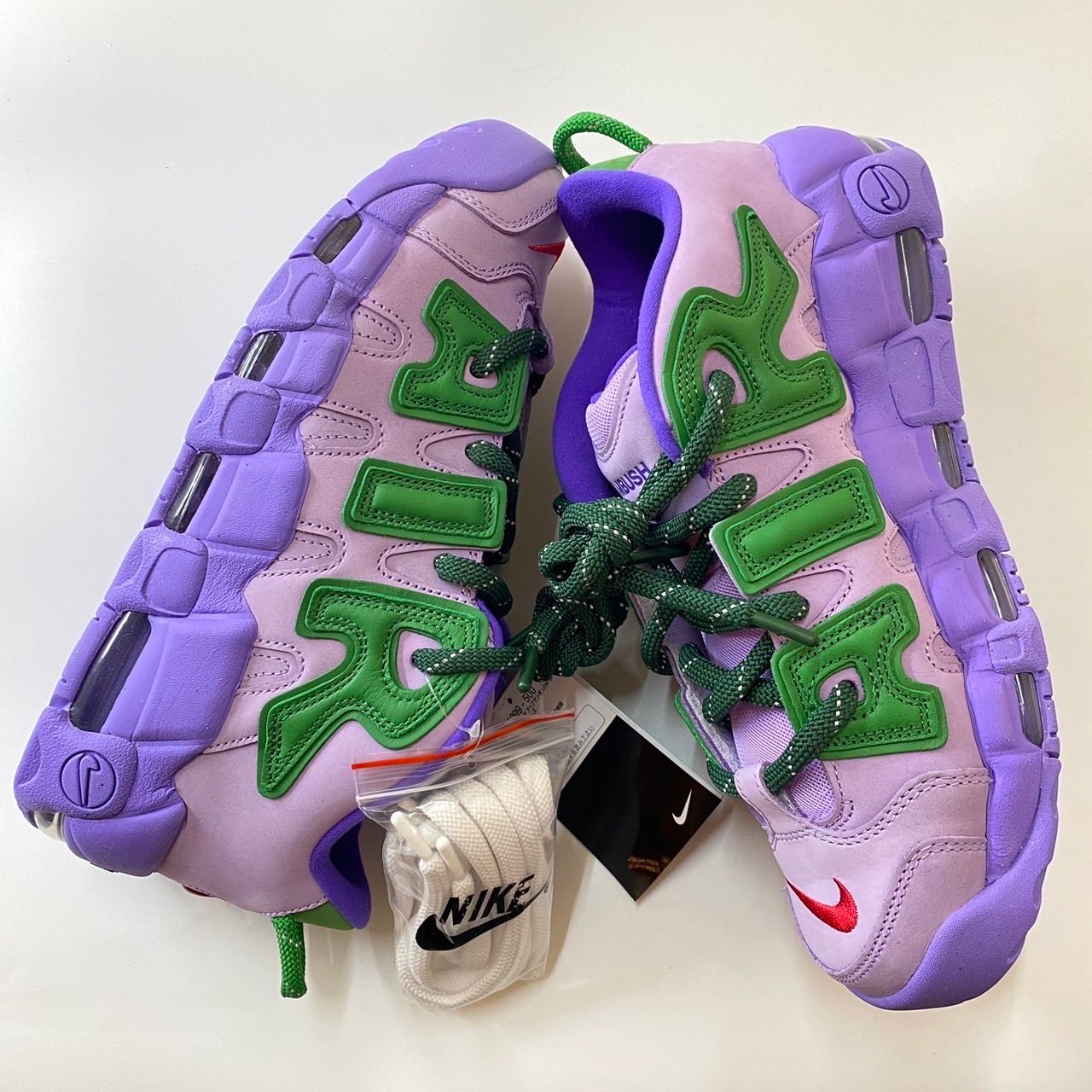 AMBUSH × Nike Air More Uptempo Low "Lilac and Apple Green"