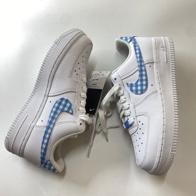 Nike Women's Air Force 1 Low "Blue Gingham"