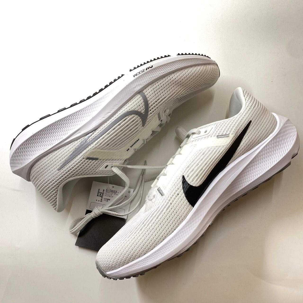 Nike Air Zoom Pegasus 40 "White/Black/Photon Dust/Wolf Grey"
