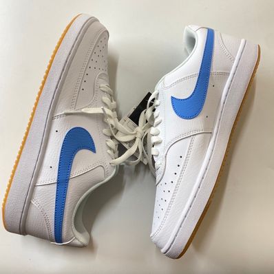 Nike Court Vision Low "White/Gum Yellow/University Blue"