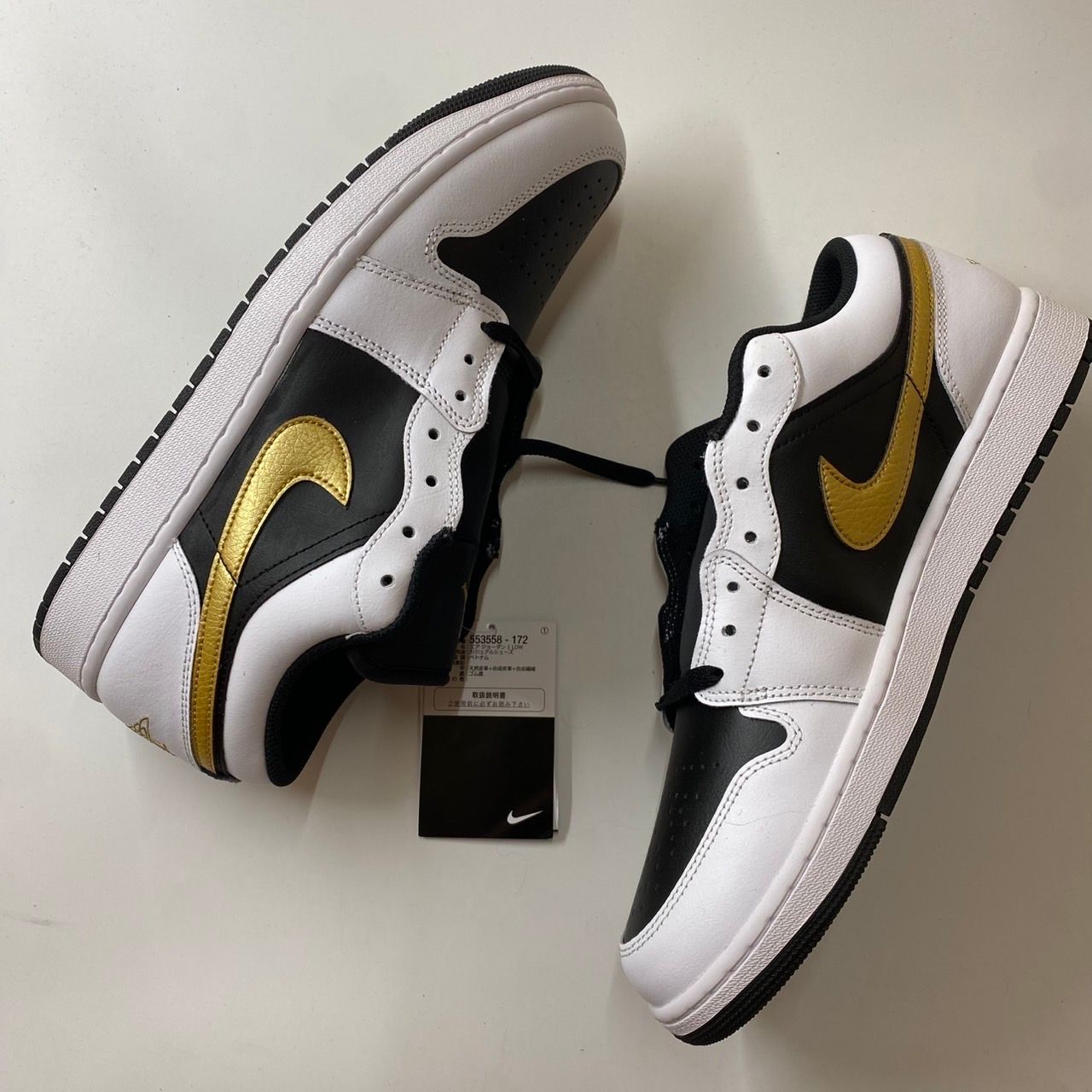 Nike Air Jordan 1 Low "White/Metallic Gold/Black"
