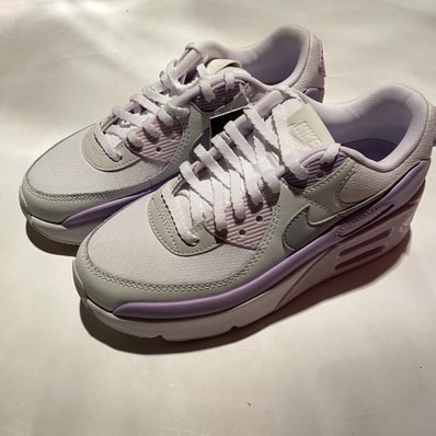 Nike Women's Air Max 90 LV8 "White/Hydrangeas/Summit White/Wolf Grey"