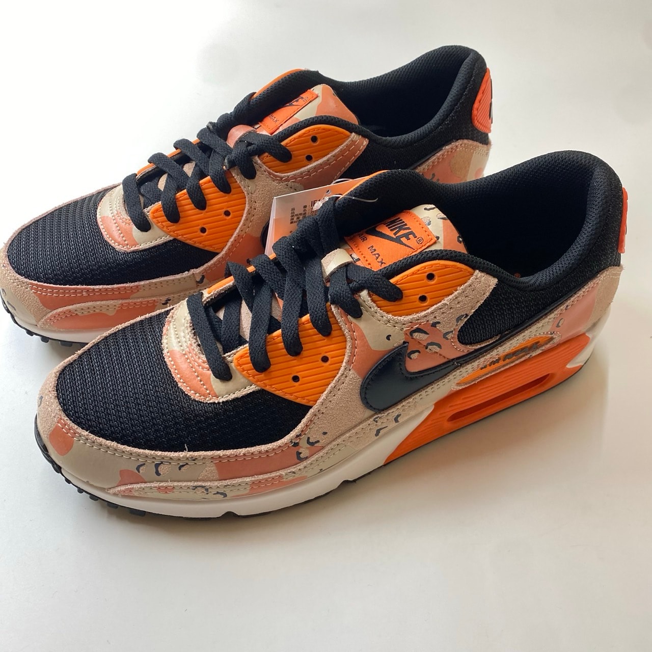 Nike Air Max 90 PRM "Camo/Bio Beige/Safety Orange"