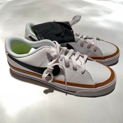 Nike Women's Court Legacy Next Nature "White/Desert Ochre/Team Orange/Black"