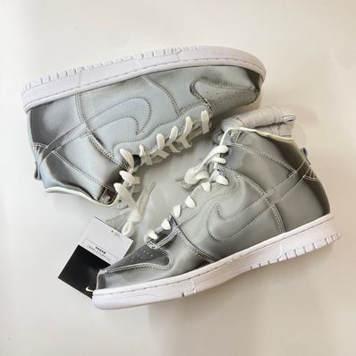 CLOT × Nike Dunk High "Silver/Flux"