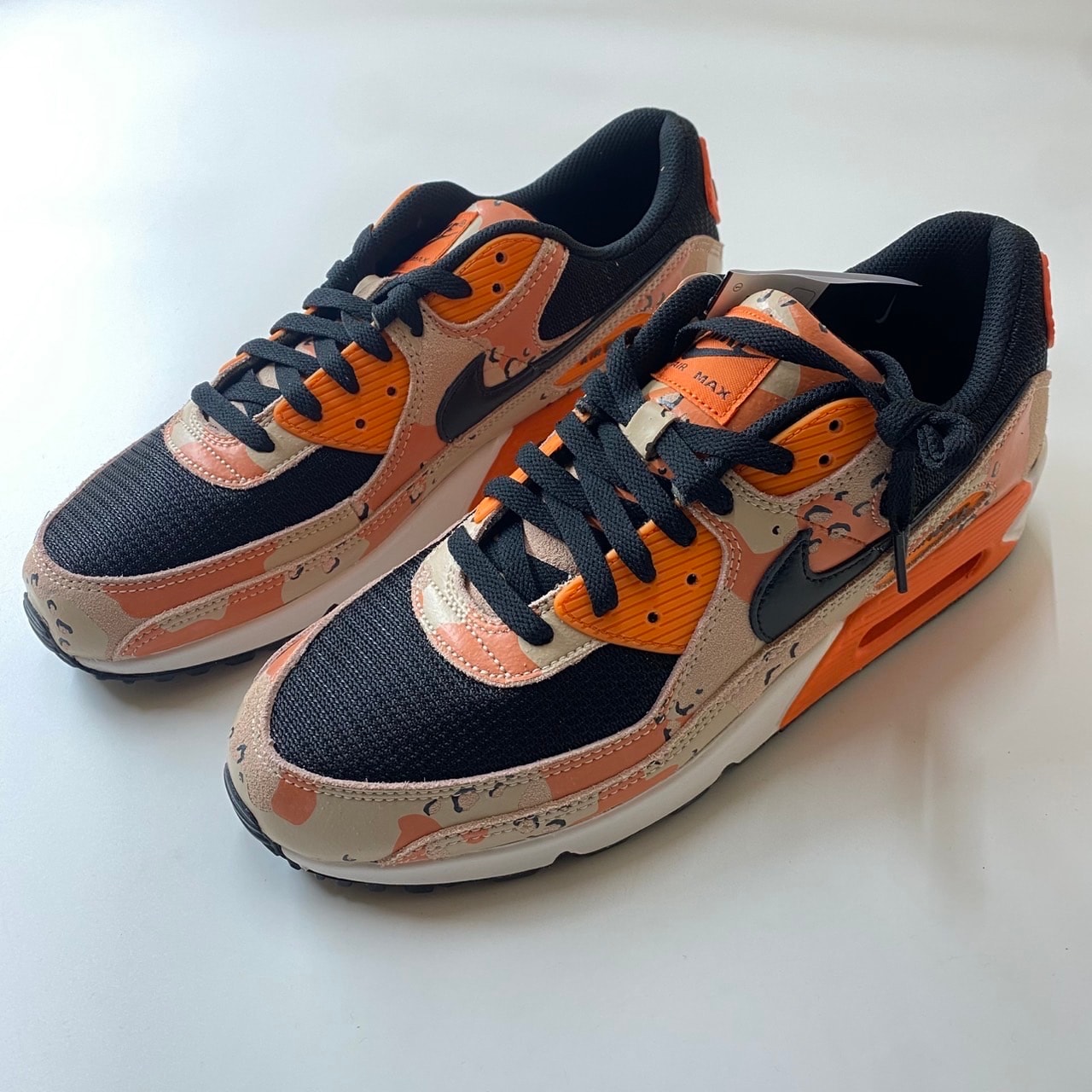 Nike Air Max 90 PRM "Camo/Bio Beige/Safety Orange"
