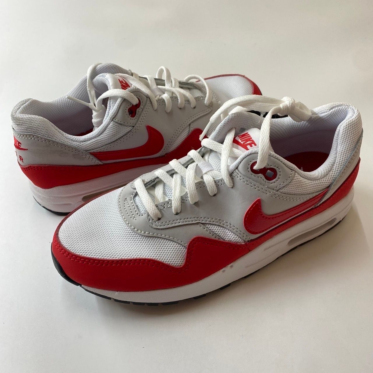 Nike GS Air Max 1 "Neutral Grey/White/Black/University Red"