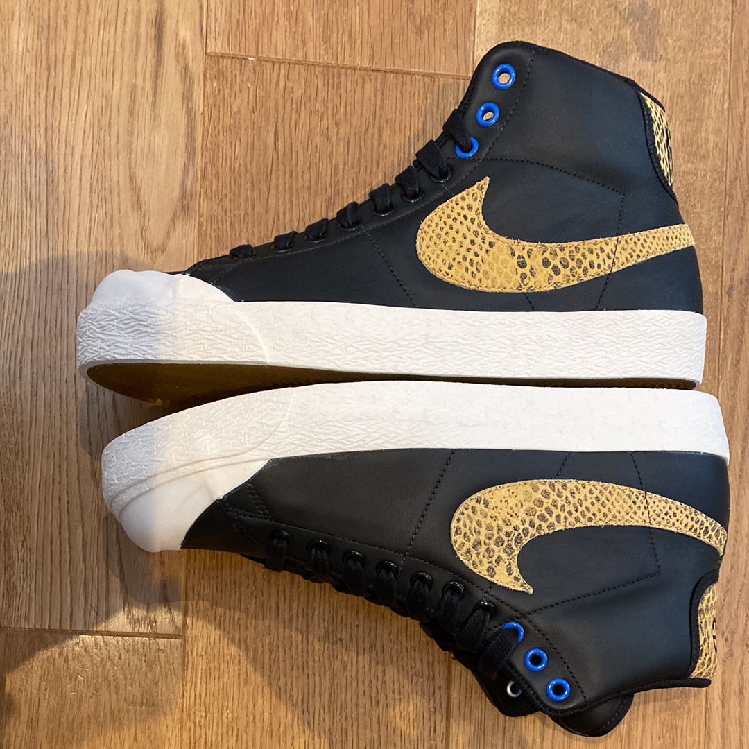 Stussy × Nike All Court Mid "Black/Golden Harvest-Sail"