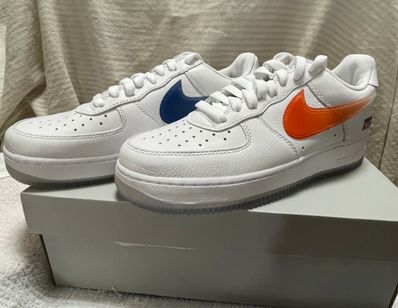 KITH × Nike Air Force 1 Low "White/Rush Blue/White/Brilliant Orange"