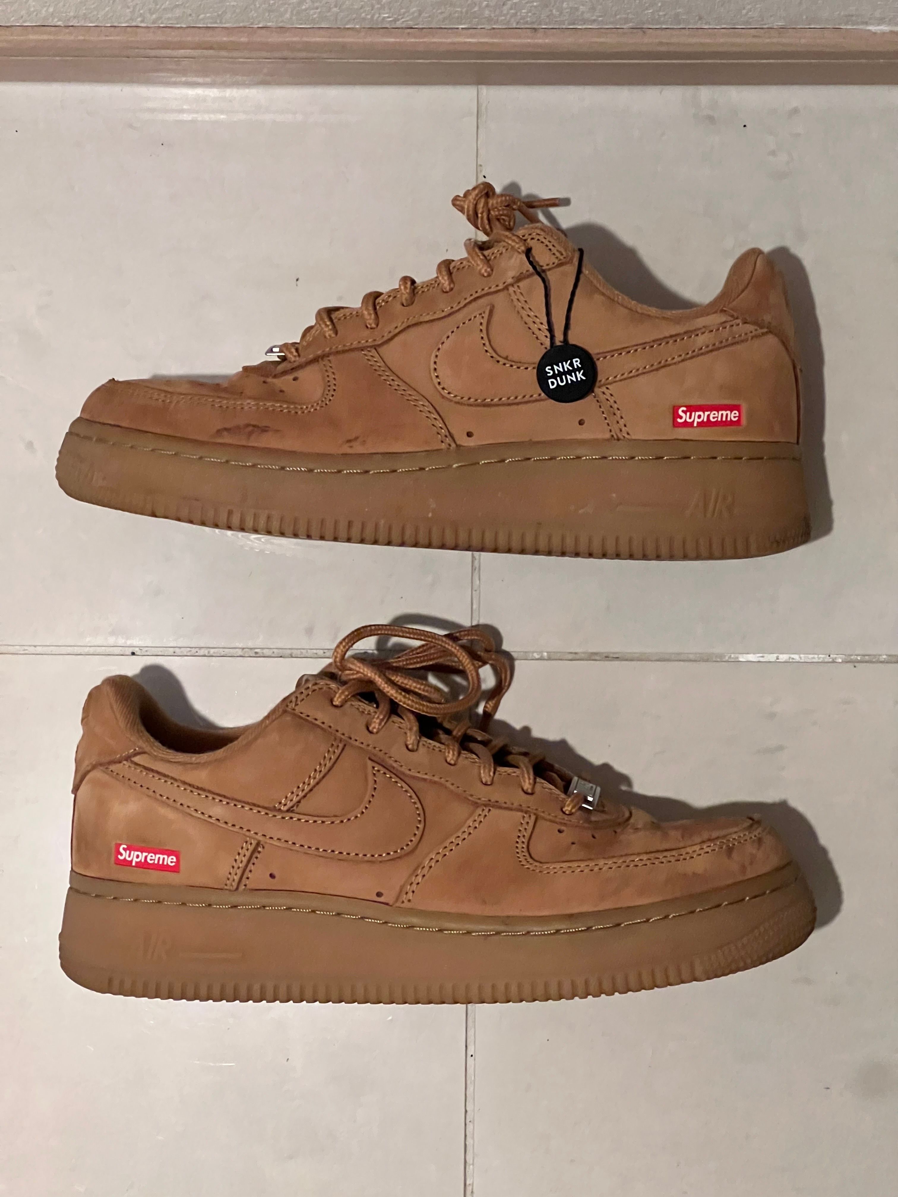 Supreme × Nike Air Force 1 Low "Flax/Wheat"