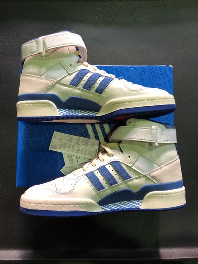 adidas Forum 84 High Blue Thread "Off White-Bright Blue/Footwear White"