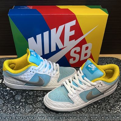 FTC × Nike SB Dunk Low "White/Blue"