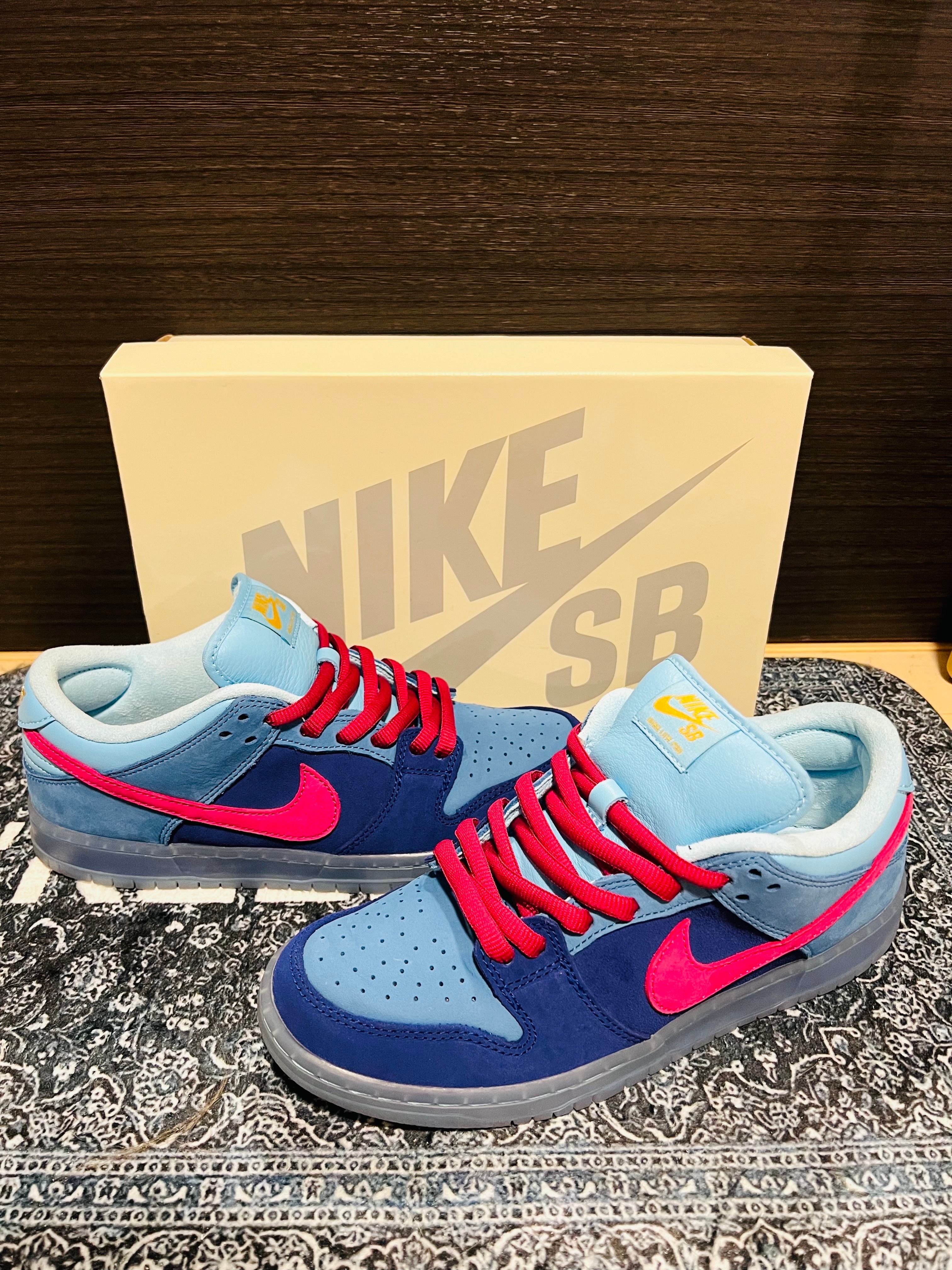 Run The Jewels × Nike SB Dunk Low "Deep Royal Blue and Active Pink"