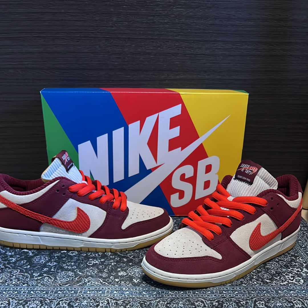 Skate Like a Girl × Nike SB Dunk Low Pro "Dark Beetroot"