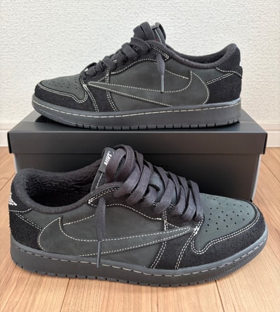 Travis Scott × Nike Air Jordan 1 Low OG SP "Black Phantom"