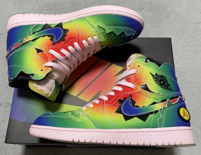 J Balvin × Nike Air Jordan 1 High OG "Rainbow"
