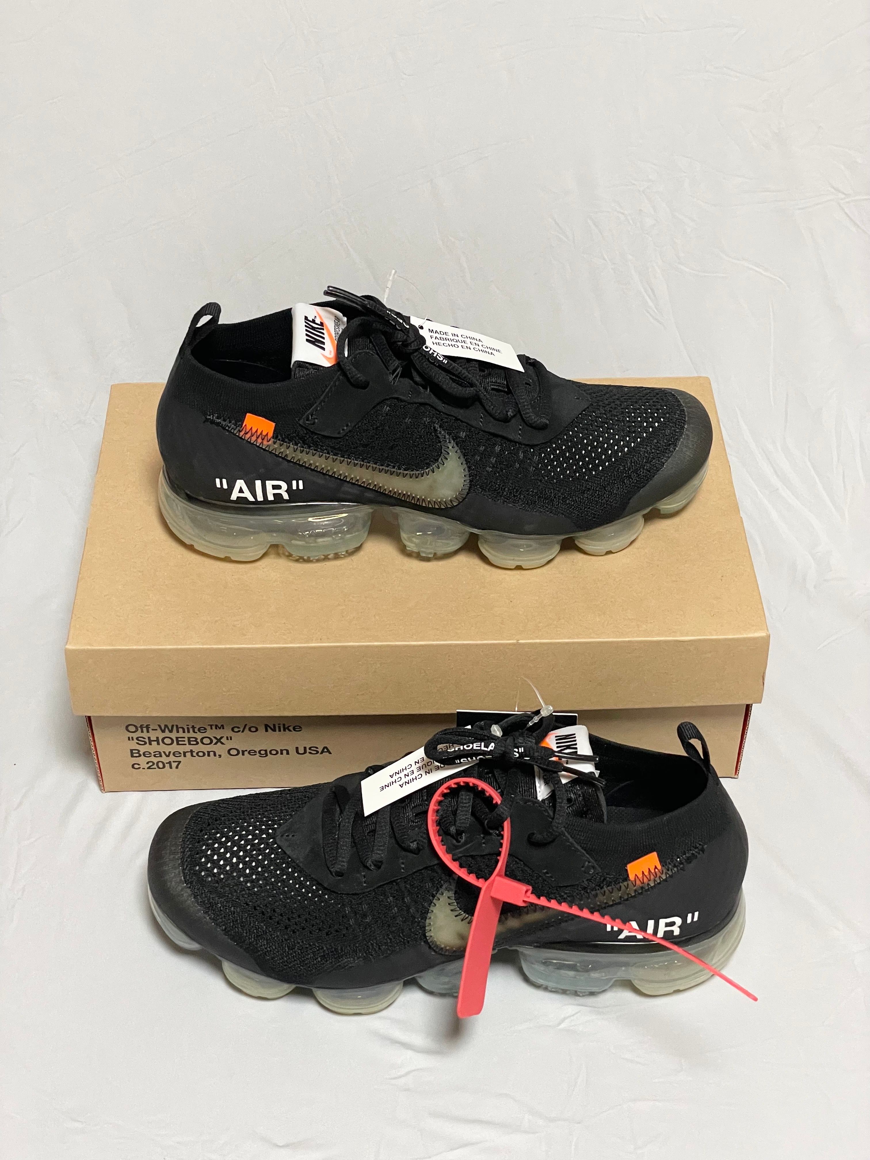 Off-White × Nike Air Vapormax "Black/Total Orange/Clear"